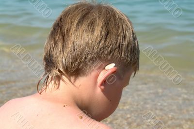 boy on the beach