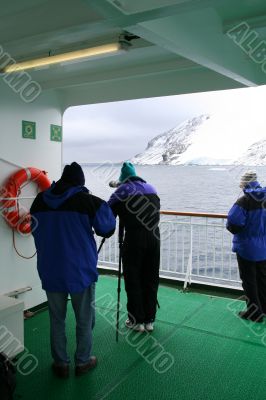 Photographers on cruise ship