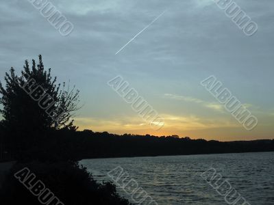 Sun Sets on Lake