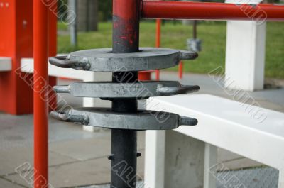 close up working bench