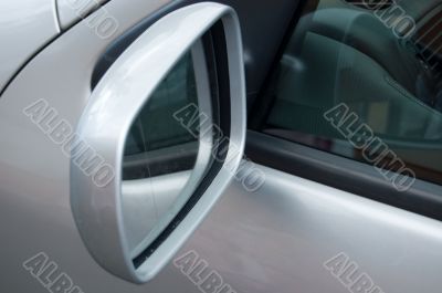 mirror of a car