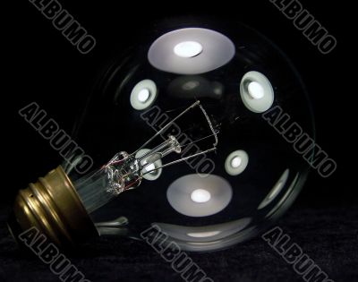 Close Up of a Clear Light Bulb