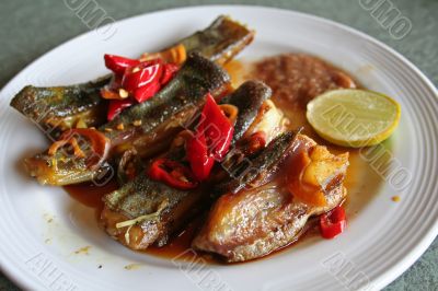 Grilled fish
