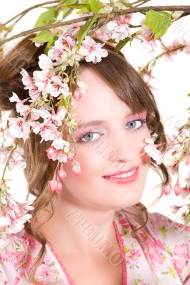 Pretty flower girl