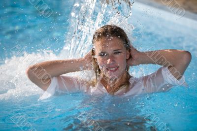 Waterfall girl