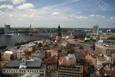 Old Town and River Panoramic View from Church