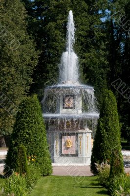 Fountain at the Peterhof Palace.
