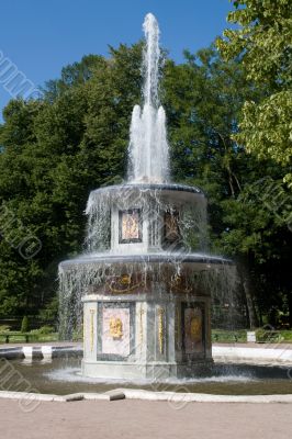 Fountain at the Peterhof Palace.