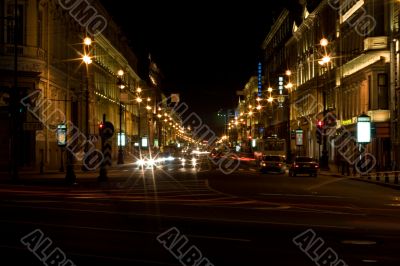 Night in the St. Petersburg