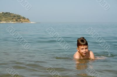 boy on the beach
