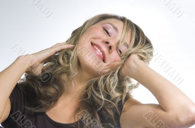 Portrait of a smiling happy girl