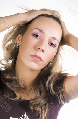 Portrait of the beautiful girl