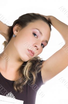 Portrait of the beautiful girl