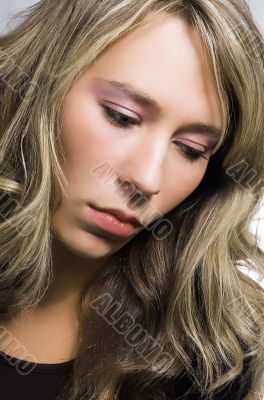 Portrait of the girl close up