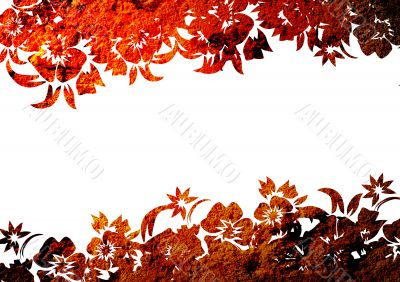 floral style backgrounds frame