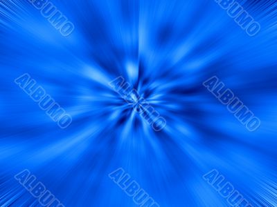 Blue starburst