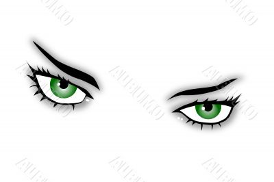 green eyes