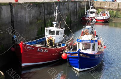 Fishing boats at Seahouses