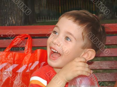 The joyful boy