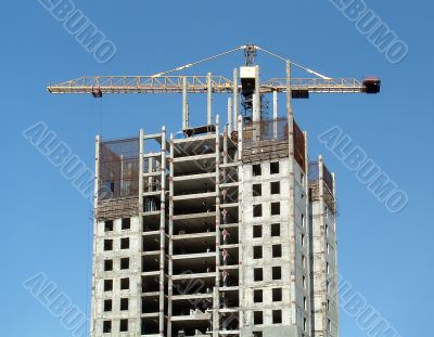 At top of construction