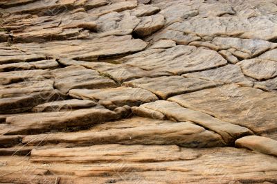 Rock formation on cliffs