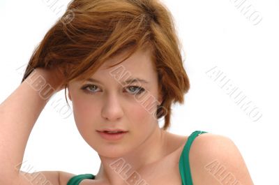Redhead Fashion Model