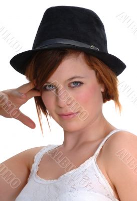 Redhead Fashion Model