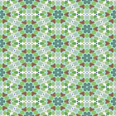 Retro flower pattern