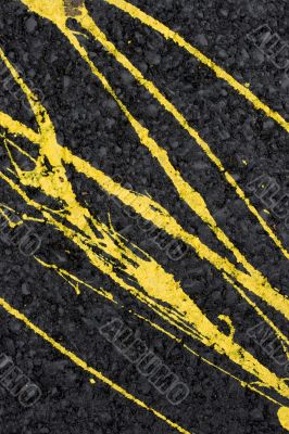 yellow paint on the wall