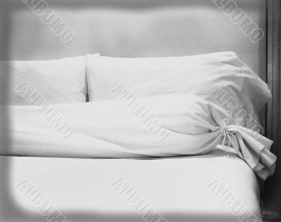 Pillows Against Bed Headboard