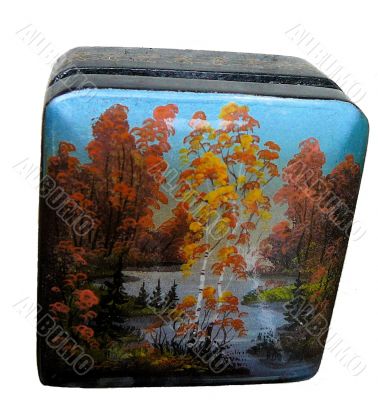 Russian Box With Painted Landscape