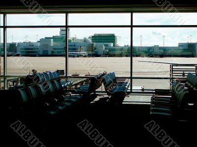 Empty Waiting Area At Airport