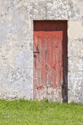 old wooden door