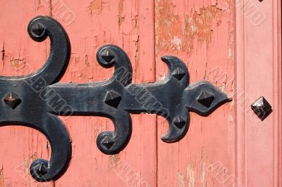 old wooden  door ornament