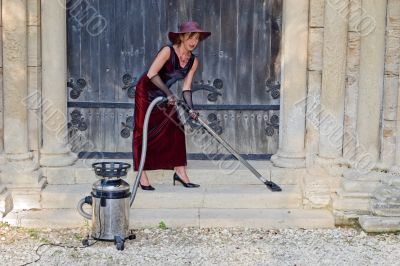 sexy church woman cleaner