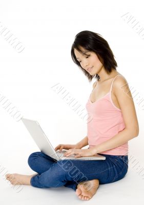 Girl With Laptop