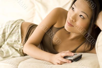 Lying On Sofa
