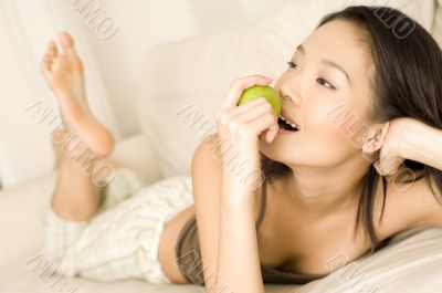 Eating Apple