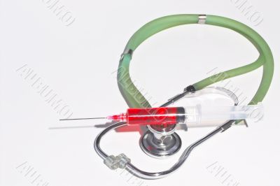 Stethoscope & Syringe