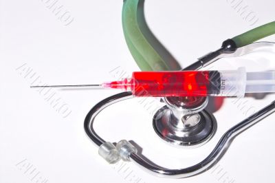 Stethoscope & Syringe