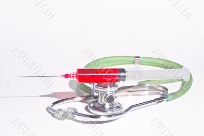 Stethoscope & Syringe