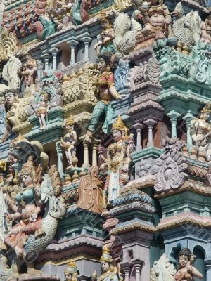 Detail of Hindu temple