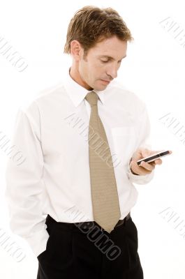 Businessman Texting
