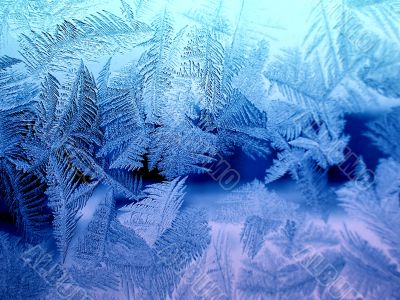 Icyr pattern on glass