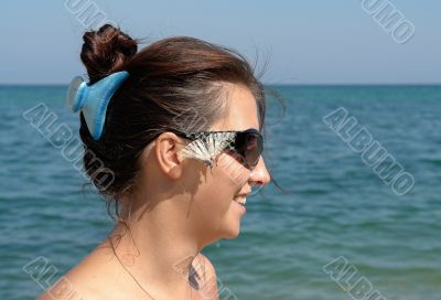 butterfly on the face