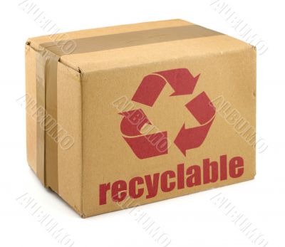 cardboard box with symbol #2