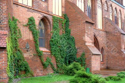 Near the entrance into the cathedral