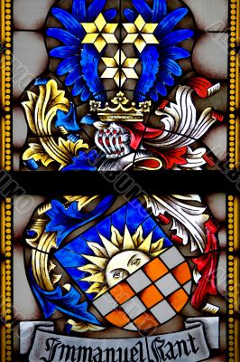 Stained-glass panel in the museum 2