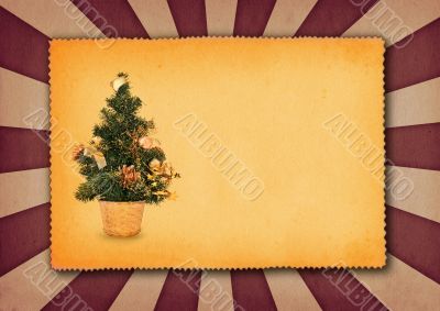 background with christmas tree