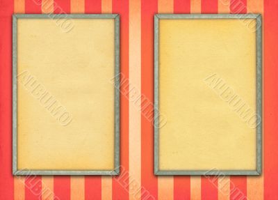 two empty frames